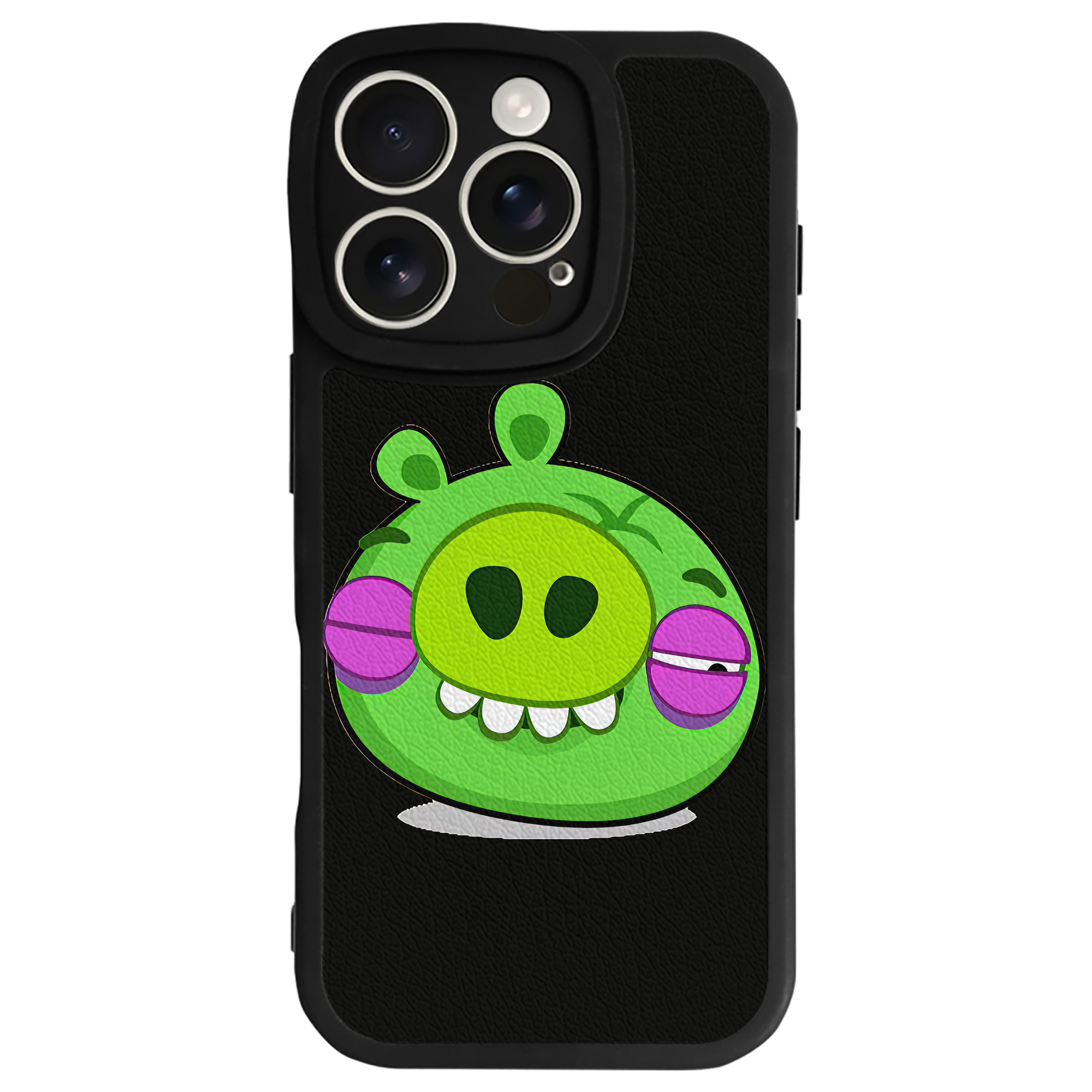 （画像用） Angry Birds アングリーバード 【iPhone 16シリーズ対応】シリコンスマホケース（レザー調） 材質：シリコン